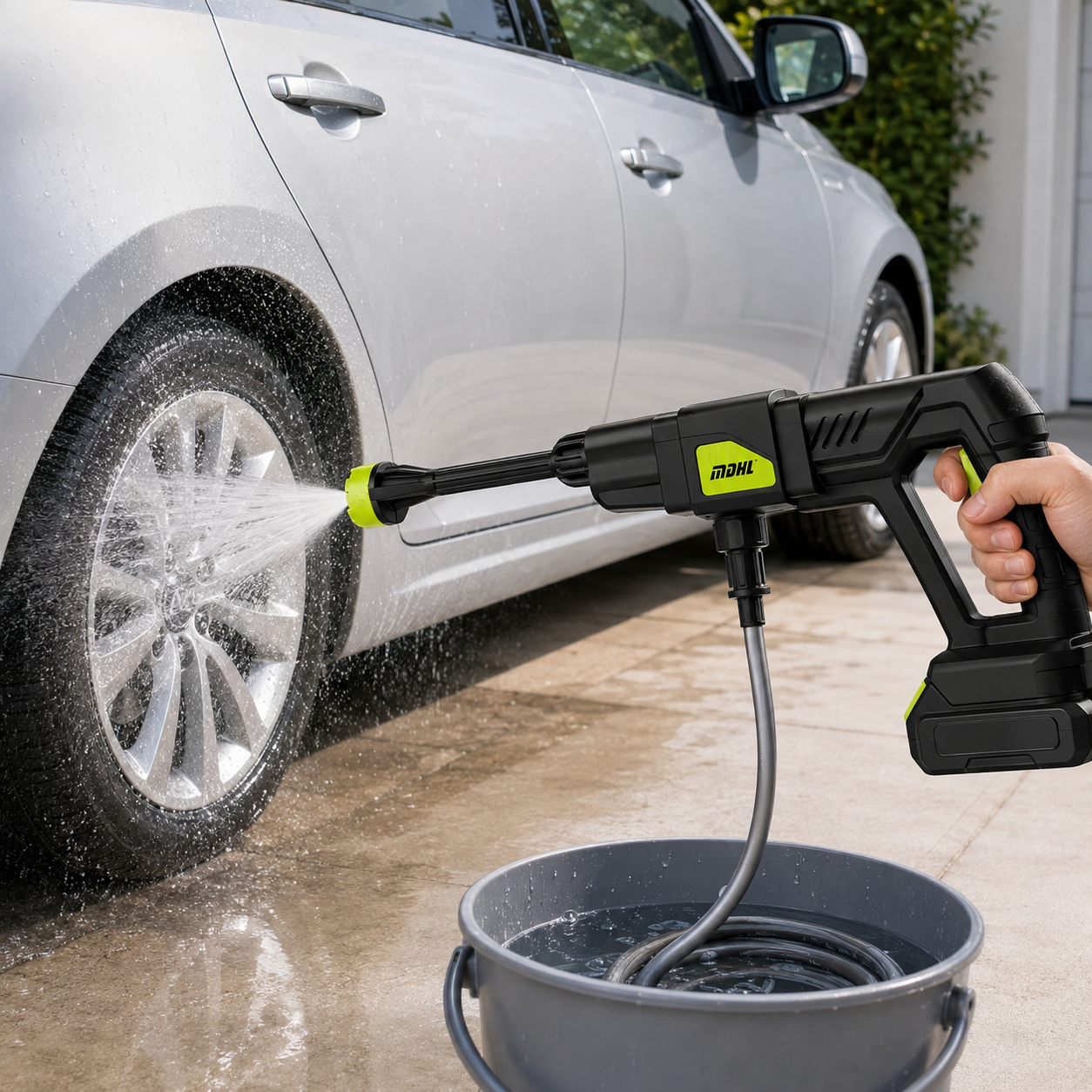 Cordless Pressure Portable Washer for Car, Home Cleaning & Garden Watering