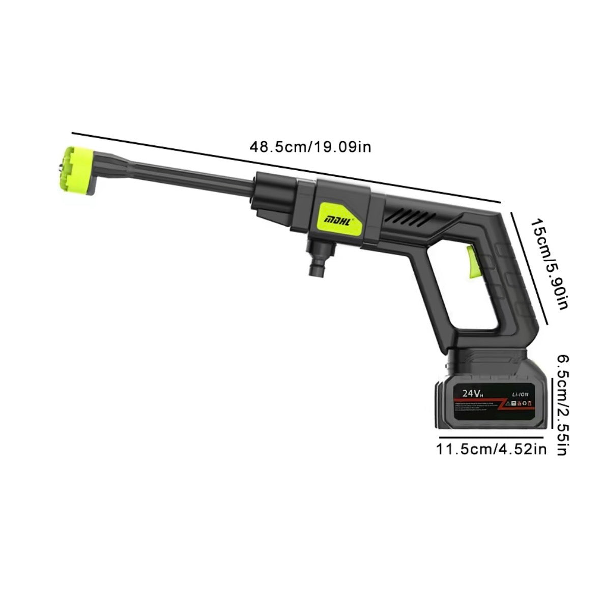 Cordless Pressure Portable Washer for Car, Home Cleaning & Garden Watering